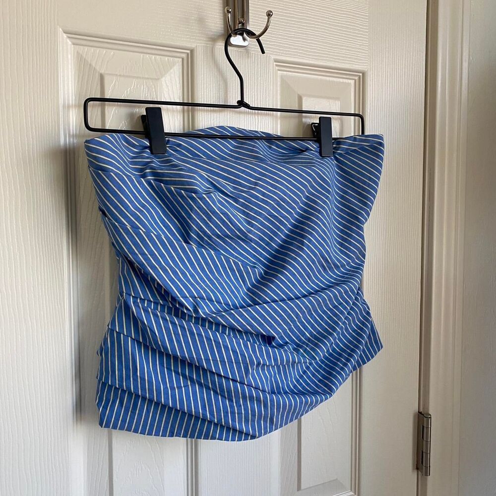 Zara Women's Blue Crop-top